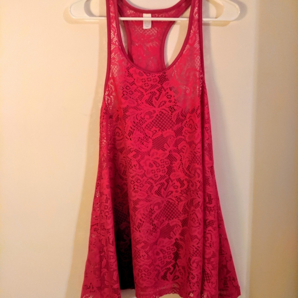 No Brand Beach Cover-up Lace Tank Dress MED - Picture 2 of 8